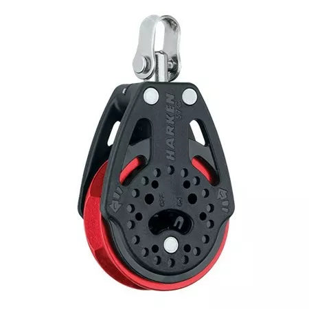 57mm Ratchet Block — Swivel, Red Sheave